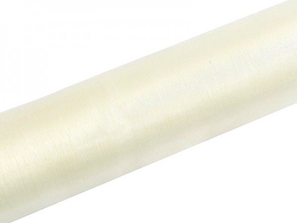Organza Stoff Julie creme 9m x 16cm