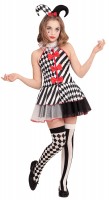 Harlekin Jolly Lolly Mädchenkostüm