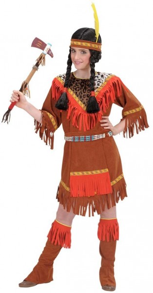 Kleine Indianer Squaw Kinderkostüm