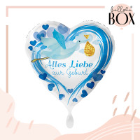 Vorschau: Balloha Geschenkbox DIY Alles Liebe zur Geburt Blau XL
