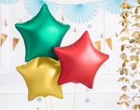 Edler Satin Sternballon rot 48cm