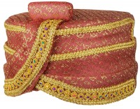 Glitzernder Sultan Turban rot