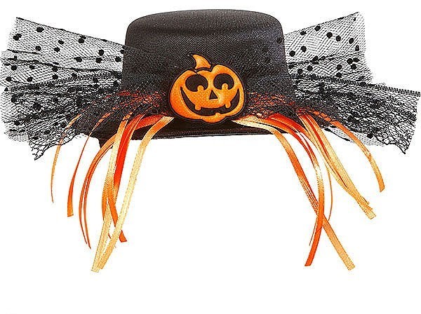 Halloween Mini Hut Glamour Kürbis Spitze