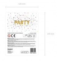 Vorschau: Folienballon E gold 35cm