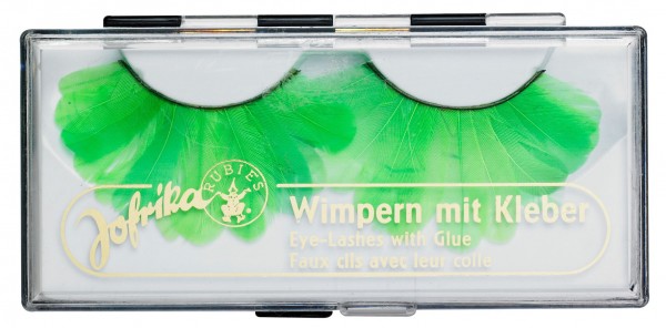 Elegante Feder Wimpern Grün