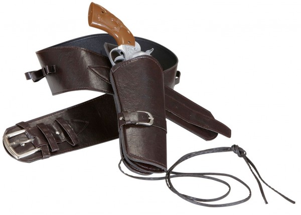 Pistolen Cowboy Halter aus Kunstleder