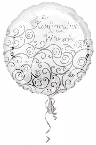Folienballon Glückwünsche zur Konfirmation 43cm