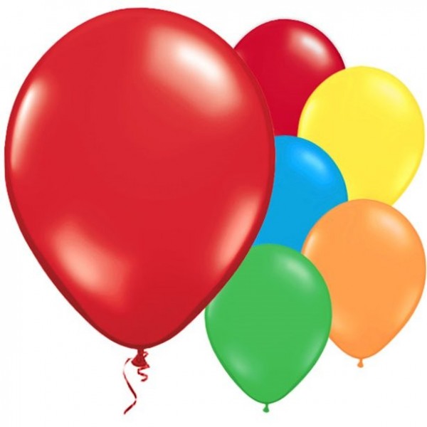 10 Bunte metallic Ballons Jive 28cm