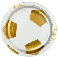 12 Fußball Meister Pappteller 18cm