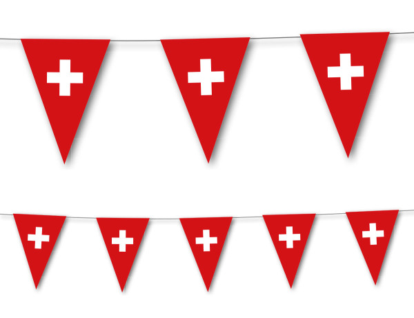 Schweiz Wimpelkette Zürich 3,5m
