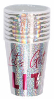 Vorschau: Lets get Lit glitzer Pappbecher 250ml