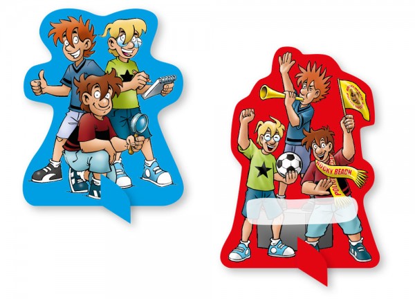 8 Die drei Fragezeichen Kids Namensschilder