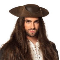 Brauner Seeräuber Piratenhut