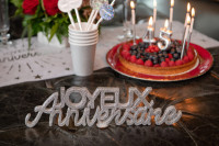 Silberne Anniversaire Ètoile Dekofigur