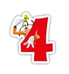 Mickey Maus Geburtstagsparty Tortenkerze Nummer 4
