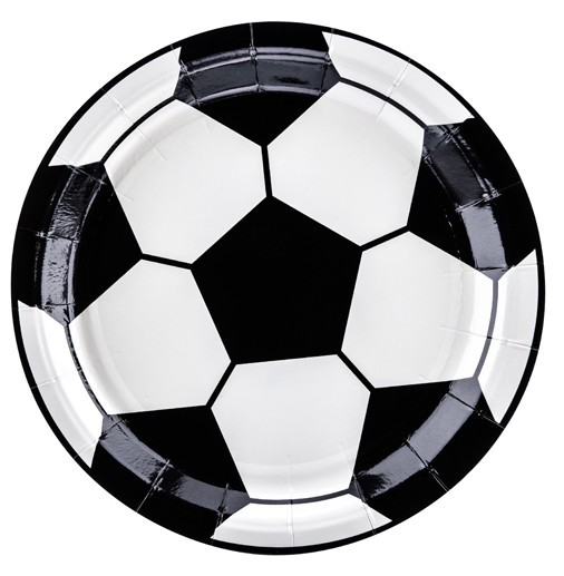 6 Fußball Pappteller Kick it 18cm