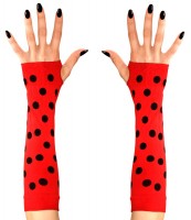 Fingerlose Marienkäfer Handschuhe Lang