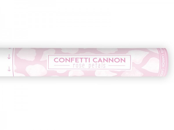 Konfetti Kanone Rosenblätter Weiß 3