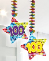 2 Groovy 100th Birthday Spiralhänger 75cm
