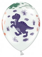 Latexballons mit Dinomotiven 6 Stk