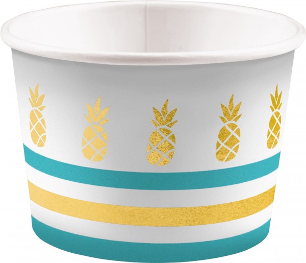 8 Ananas Garten Eisbecher 270ml
