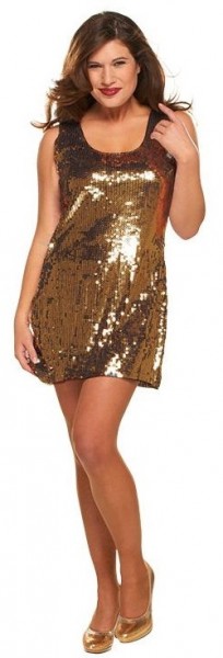 Disco Glamour Pailletten Kleid