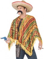 Mexiko Poncho & Schnurrbart Set