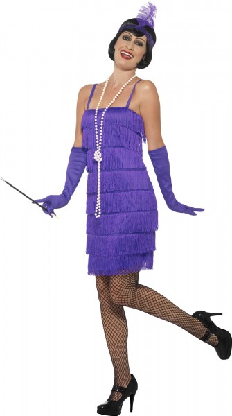 20er Jahre Charleston Kleid Mit Handschuhen Und Kopfschmuck