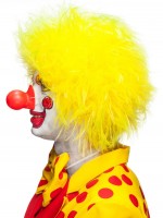 Gelbe Wuschelkopf Clownperücke