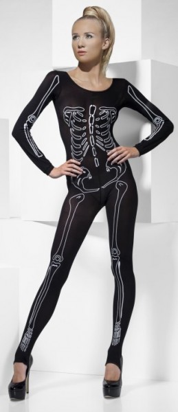 Damen-Körperanzug Sexy Skelett Stella