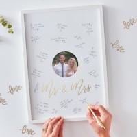Golden Wedding Gästebuch Rahmen