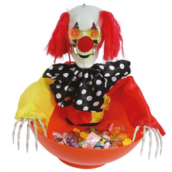 Schüssel mit animiertem Horrorclown