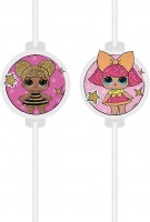 4 LOL Glamour Girls Strohhalme