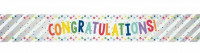 Congratulations Banner bunt 174cm