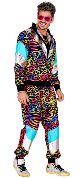 Bunter Animal Print Trainingsanzug 4