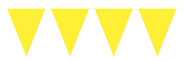 XXL Wimpelkette gelb 10m
