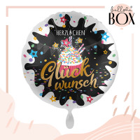Vorschau: Balloha Geschenkbox DIY Herzlichen Glückwunsch Cupcake XL