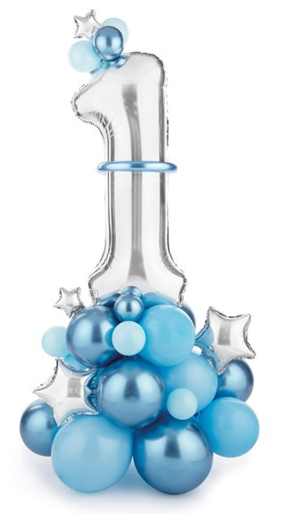 Twinkle Blue Ballon-Set 90cm x 1,40m