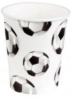 10 Fußball Fan Pappbecher 210ml
