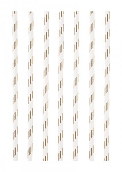 12 Little love Strohhalme gold 19,7cm