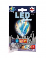 Vorschau: 4 LED Ballons Farbenspiel leuchtend 23cm