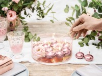 50 Schwimmkerzen Vienna roségold