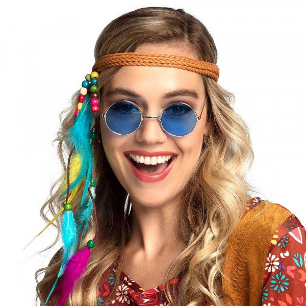 Blaue Hippie Brille John Lennon 3