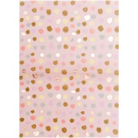 Paper Patch Papierbogen Punkte rosa 30x42cm