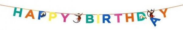Birthday Animals Girlande 3,5m