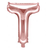 Folienballon T roségold 35cm