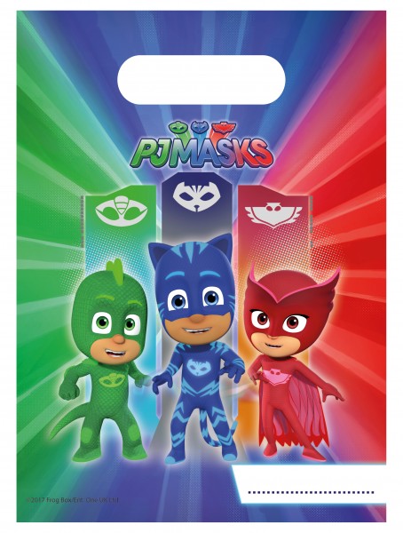 6 PJ Masks Pyjama Partynacht Geschenktüten