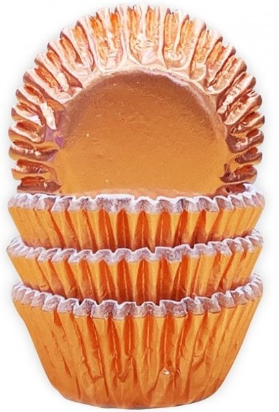 60 Mini Kupfer Pralinenförmchen