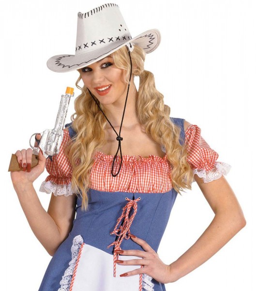 Verzierte Western Pistole In Silber