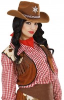 Larry Cowboyhut Mit Sherrif Stern